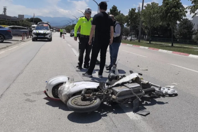 Bursa'da kaza sonrası ilginç anlar: Bisikletini ambulansa tercih etti
