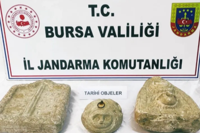 Bursa'da jandarmadan tarihi eser baskını: 2 şüpheli yakalandı
