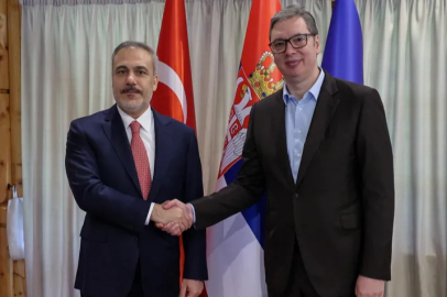 Bakan Fidan, Sırbistan Cumhurbaşkanı Vucic ile görüştü