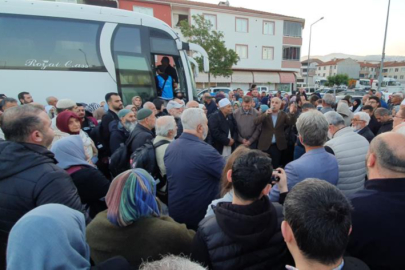 Gemlikli hacı adayları kutsal topraklara dualarla uğurlandı
