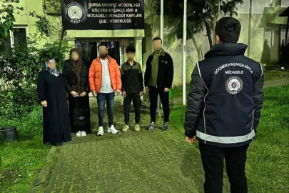 Bursa'da göçmen kaçakçılığı operasyonu: 5 göçmen yakalandı