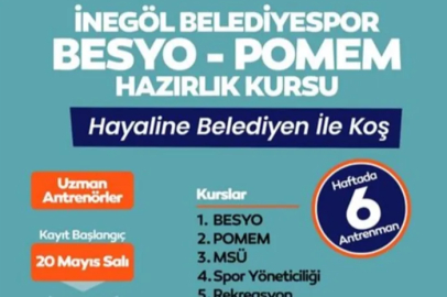 İnegöl'den gençlere destek: 'Hayaline Belediyen İle Koş'