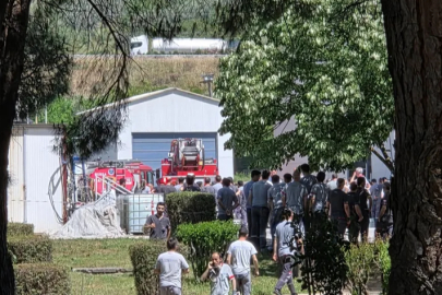 Bursa'da yat fabrikasında kimyasal yangın: İşçiler panik yaşadı