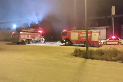 Bursa'da fabrika yangını