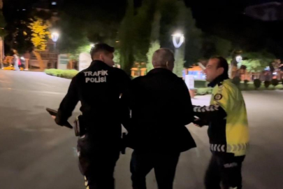 Uygulamayı görünce yaya kaçmayı denedi, yine yakalandı