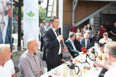 Başkan Aydın Kemerçeşme’de vatandaşlarla kahvaltıda buluştu