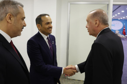 Cumhurbaşkanı Erdoğan, Muhammed Abdurrahman Al- Thani’yi kabul etti