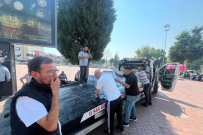 Tavşanlı halkı, Harmancık'taki yangın için seferber oldu