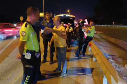 Bursa'da alkollü sürücü bariyerlere çarptı: 6 ay ehliyetsiz kaldı