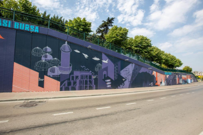 Bursa'nın turizm haritası duvarlarda canlanıyor