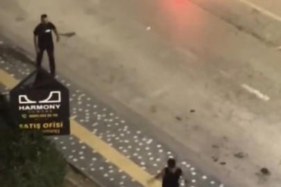 Bursa'da bıçaklı dehşet: Korku dolu anlar kamerada