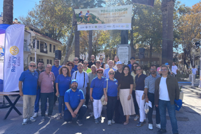 Tophane’den Mudanya’ya pedallar iyilik için döndü