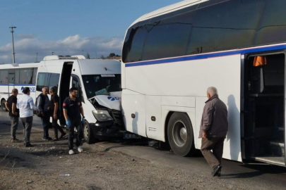 Gemlik’te zincirleme kaza: 9 işçi yaralandı
