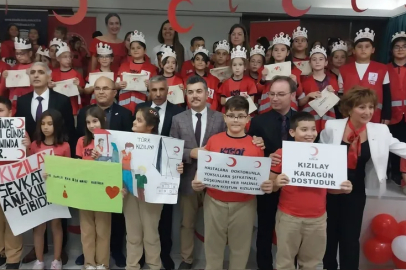 Kükürtlü TSO İlkokulu’nda Kızılay Kulübü Öğrencilerine Kolluk Takıldı