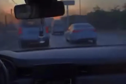Bursa'da trafiği tehlikeye attı, o anları kayda aldırıp paylaştı