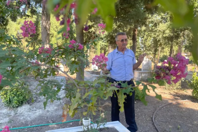 Acıyı yeşille onardı..Bursa'da örnek mezarlık