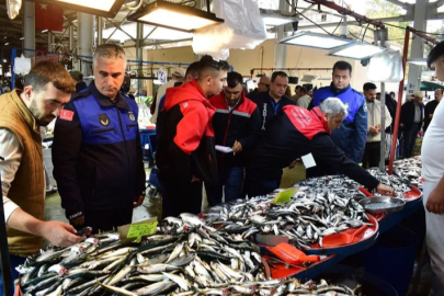 Yenişehir’de balık pazarı’na sıkı denetim
