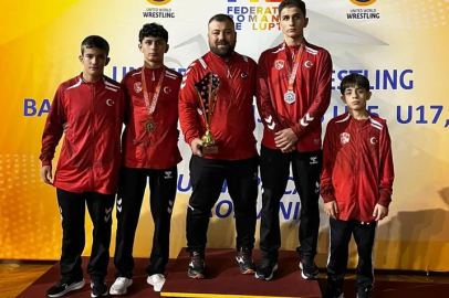 Bursa’nın genç güreşçileri Balkanlar’da madalya kazandı
