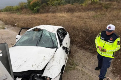 Bursa'da yoğun yağışla gelen kaza: 4 yaralı