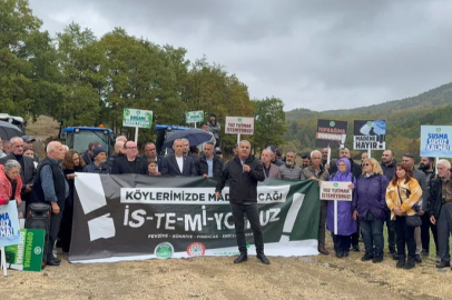 Bursa’da maden ocağına karşı eylem: Toprağımıza sahip çıkacağız