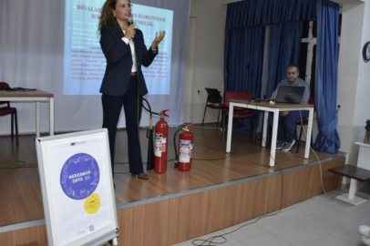 Karacabey Belediyesi'nden öğrencilere 'yangın eğitimi'