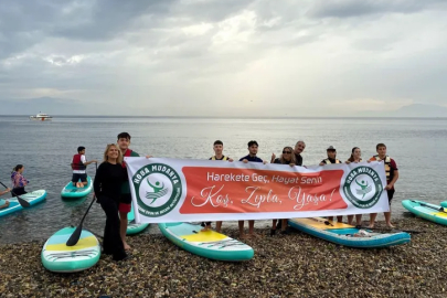 Mudanya’da öğrenciler SUP ile denge ve özgüven geliştirdi