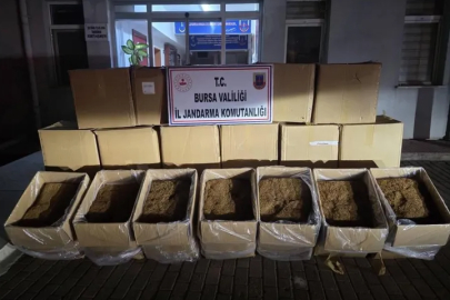 Bursa’da 750 kilogram kaçak tütün ele geçirildi