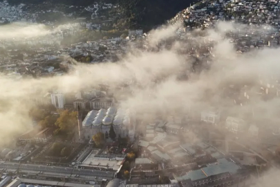 Bursa güne sisle uyandı