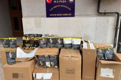 Bursa'da binlerce makaron ve bandrolsüz ürün ele geçirildi