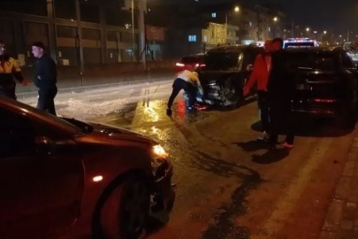 Bursa'da direksiyon hakimiyetini kaybedince zincirleme kazaya neden oldu