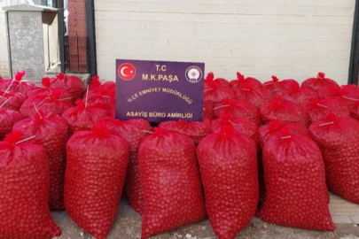 Mustafakemalpaşa'da hırsızlar 46 çuval ceviz ile yakalandı