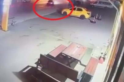 Bursa'da tozu dumana kattı, kaza yapıp böyle kaçtı