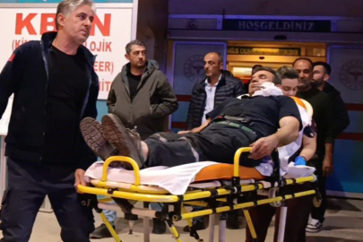 Bursa'da kömürleri indirirken yüzüne demir saplandı