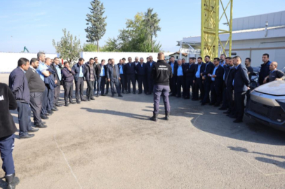 Bursa’da otobüs şoförlerine yangın söndürme eğitimi