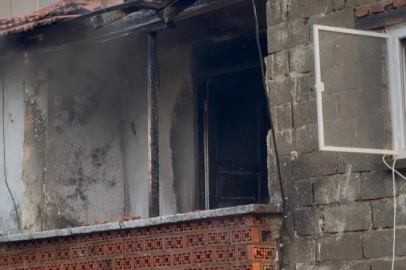 İznik'te iki katlı evde yangın paniği mahalleyi sardı