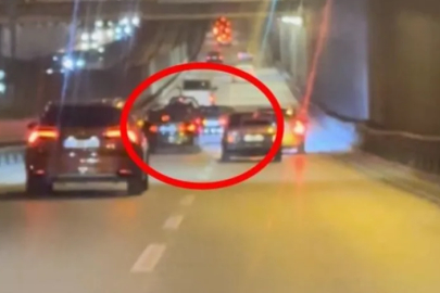 Bursa'da trafikte makas atan araçlar kamerada