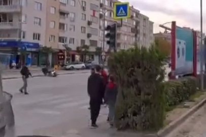 İnegöl’de motosiklet kazası kask kamerasına anbean yansıdı