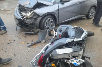 Bursa’da motosiklet kazası : 2 yaralı