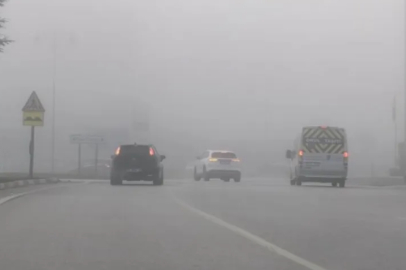 İnegöl'de görüş mesafesi 10 metreye kadar düştü