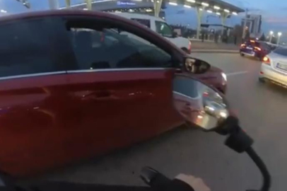 Bursa'da kadın sürücüler arasında yol verme kavgası