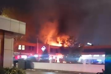 Kestel'de fabrika yangını paniğe neden oldu