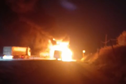 Bursa'da servis otobüsü alevlere teslim oldu