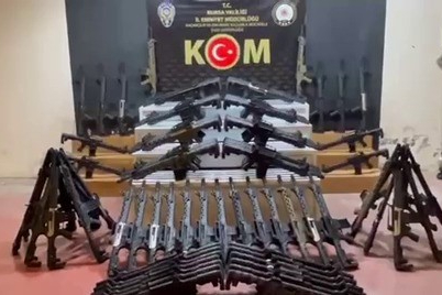 Bursa'da kaçak silah operasyonu