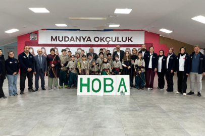 Mudanya'da öğrencilere yönelik okçuluk etkinliği büyük ilgi gördü