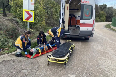 Bursa'da bisikletli sürücü faciadan döndü