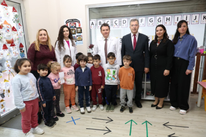 Başkan Aydın mesleğini çocuklara tanıttı