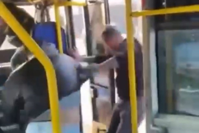 Nilüfer’de otobüsü satırla bastı