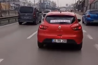 Boşanmayı düğün gibi kutladı: Bursa'da ilginç otomobil süslemesi güldürdü