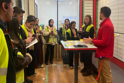 Çilek, geleceğin mühendislerini üretim sahasında ağırladı