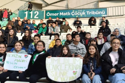 Çocuklardan Bursaspor’a tam destek